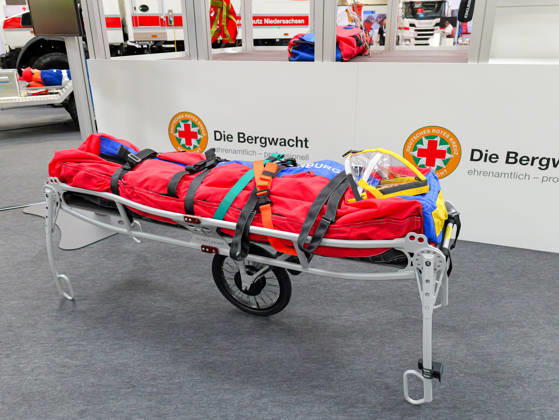 Interschutz 2026 in Hanover A stretcher from the German Red Cross mountain rescue service Copyright: xBerndxGüntherx