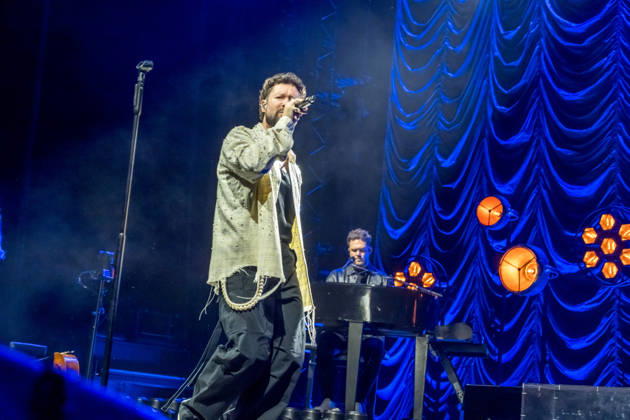 Calum Scott performs at the QUARTERBACK Immobilien ARENA in Leipzig on June 3, 2026 as part of his The Av
