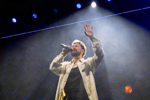 Calum Scott performs at the QUARTERBACK Immobilien ARENA in Leipzig on June 3, 2026 as part of his The Av