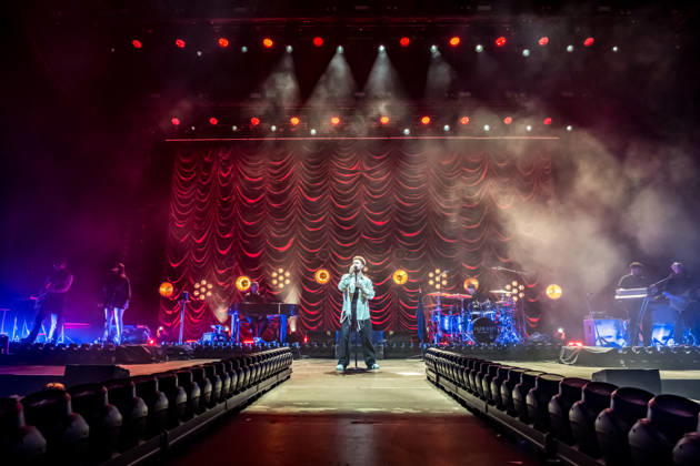 Calum Scott performs at the QUARTERBACK Immobilien ARENA in Leipzig on June 3, 2026 as part of his The Av