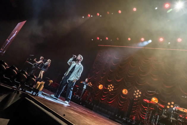 Calum Scott performs at the QUARTERBACK Immobilien ARENA in Leipzig on June 3, 2026 as part of his The Av