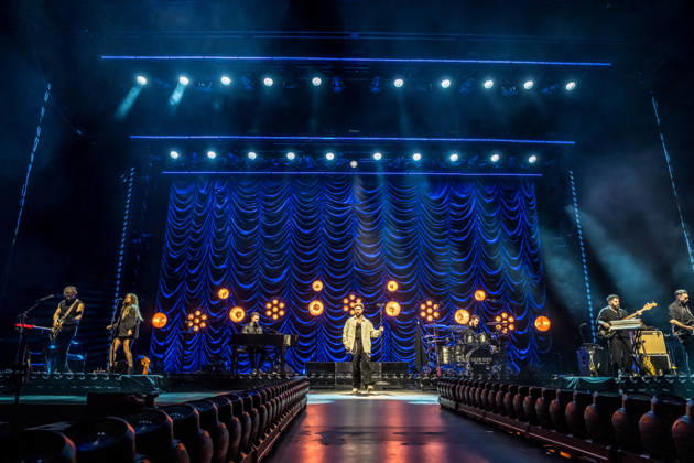 Calum Scott performs at the QUARTERBACK Immobilien ARENA in Leipzig on June 3, 2026 as part of his The Av