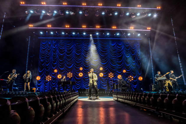 Calum Scott performs at the QUARTERBACK Immobilien ARENA in Leipzig on June 3, 2026 as part of his The Av