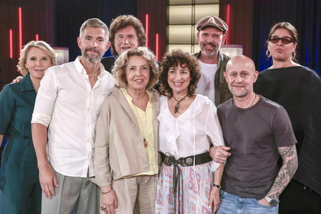 Susan Link, Micky Beisenherz, Olaf Heinz Malolepski, Michaela May, Isabel Varell, Jürgen Vogel, Heinz Willhelm Esser and Yasmine M™Barek at the recording of the WDR talk show Kölner Treff in WDR Studio BS 3 Cologne, 03 06 2026 Foto:xR.xSchmiegeltx xFuturexImagex koelner_treff0306_6603