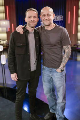 Benjamin Vogel with cousin Jürgen Vogel at the recording of the WDR talk show Kölner Treff in WDR Studio BS 3 Cologne, 03 06 2026 Foto:xR.xSchmiegeltx xFuturexImagex koelner_treff0306_6631