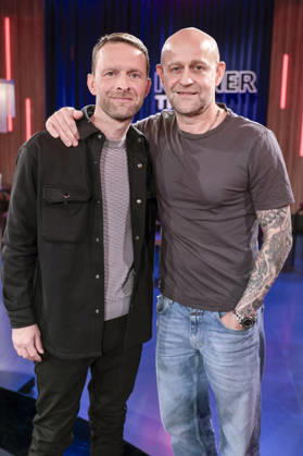 Benjamin Vogel with cousin Jürgen Vogel at the recording of the WDR talk show Kölner Treff in WDR Studio BS 3 Cologne, 03 06 2026 Foto:xR.xSchmiegeltx xFuturexImagex koelner_treff0306_6632