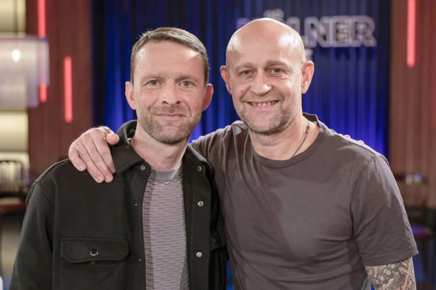 Benjamin Vogel with cousin Jürgen Vogel at the recording of the WDR talk show Kölner Treff in WDR Studio BS 3 Cologne, 03 06 2026 Foto:xR.xSchmiegeltx xFuturexImagex koelner_treff0306_6633