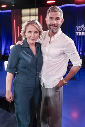 Susan Link and Micky Beisenherz at the recording of the WDR talk show Kölner Treff in WDR Studio BS 3 Cologne, 03 06 2026 Foto:xR.xSchmiegeltx xFuturexImagex koelner_treff0306_6646