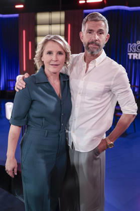 Susan Link and Micky Beisenherz at the recording of the WDR talk show Kölner Treff in WDR Studio BS 3 Cologne, 03 06 2026 Foto:xR.xSchmiegeltx xFuturexImagex koelner_treff0306_6647