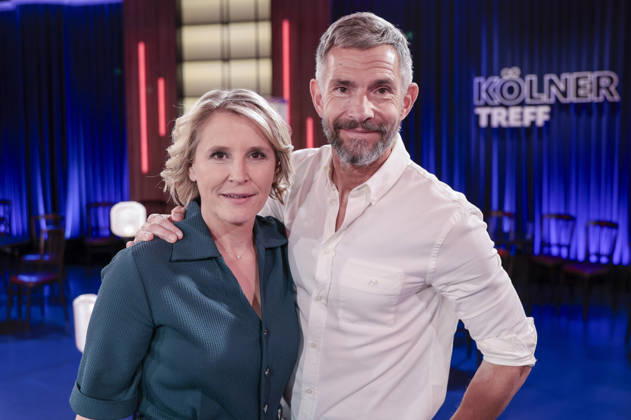 Susan Link and Micky Beisenherz at the recording of the WDR talk show Kölner Treff in WDR Studio BS 3 Cologne, 03 06 2026 Foto:xR.xSchmiegeltx xFuturexImagex koelner_treff0306_6649