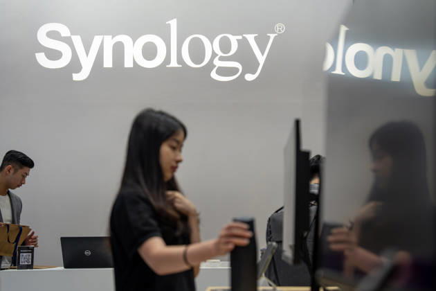 TAIWAN-COMPUTEX A woman at the Synology booth at Computex 2026 in Taipei, Taiwan, June 4, 2026. NEXPHER Vernon Yuen TAIPEI