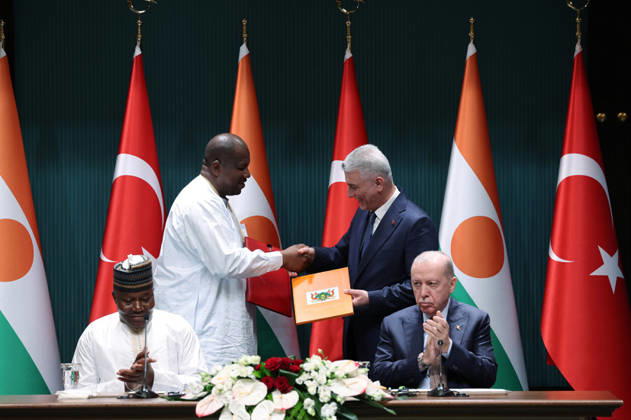 Turkish President Recep Tayyip Erdo?an speaks alongside Nigerien President Abdourahmane Tchiani during a joint press conference Turkish President Recep Tayyip Erdo?an speaks alongside Nigerien President Abdourahmane Tchiani during a joint press conference in Ankara, Turkey, June 4, 2026, following official talks and the signing of cooperation agreements. Photo by Turkish presidency apaimages Istanbul Istanbul Turkey 040626_Turkey_TPO_01(5) Copyright: xapaimagesxTurkishxpresidencyx xapaimagesx
