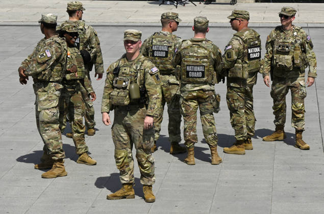 The Pentagon is planning to keep thousands of Guard troops in the nation s capital for the rest of President Trump s second term Members of the National Guard patrol near the Lincoln Memorial on June 4, 2026 in Washington, DC. The Pentagon is planning to keep thousands of Guard troops in the nation s capital for the rest of President Trump s second term. Photo by Olivier Douliery ABACAPRESS.COM Washington DC United States  Copyright: xDoulieryxOlivier ABACAx