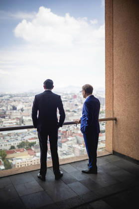 L R Johann Wadephul CDU , Federal Foreign Minister, and Roberto Velasco Alvarez, Foreign Minister of Mexico, photographed during a meeting in Mexico City, 04 06 2026 Photographed on behalf of the Federal Foreign Office Mexico City Mexico Copyright: xJulianexSonntag AAx