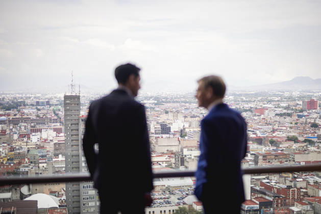 L R Johann Wadephul CDU , Federal Foreign Minister, and Roberto Velasco Alvarez, Foreign Minister of Mexico, photographed during a meeting in Mexico City, 04 06 2026 Photographed on behalf of the Federal Foreign Office Mexico City Mexico Copyright: xJulianexSonntag AAx