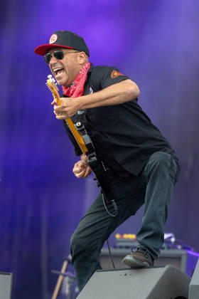Music Festival Rock im Park 2026 Tom Morello, Nuremberg, 05 06 2026 Tom Morello plays electric guitar with expressive gestures The American guitarist is known as a member of Rage Against the Machine and Audioslave Nuremberg Bavaria Germany 20260605-1V9A9111-M4000
