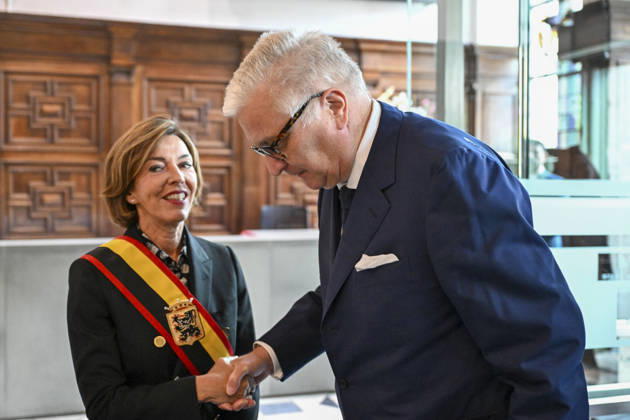 Count Jacques Rogge Prize Gent, 05 06 2026 : The Count Jacques Rogge Prize, created in homage to the former President of the International Olympic Committee, recognizes international initiatives embodying ethical leadership , societal impact and the role of sport in education and peace. Pix : Prince Laurent , Carina Van Cauter . Credit : Peter De Smedt CC . Gent Belgium Copyright: xContentxCurationx PeterxDexSmedtx xCCx