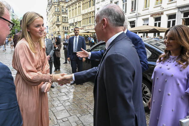 Count Jacques Rogge Prize Gent, 05 06 2026 : The Count Jacques Rogge Prize, created in homage to the former President of the International Olympic Committee, recognizes international initiatives embodying ethical leadership , societal impact and the role of sport in education and peace. Pix : Princess Louise , Prince Feisal Al Hussein of Jordan , Princess Zeina . Credit : Peter De Smedt CC . Gent Belgium Copyright: xContentxCurationx PeterxDexSmedtx xCCx