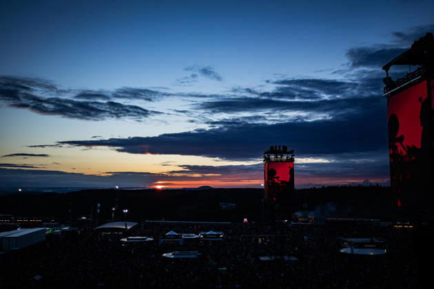Rock am Ring 2026, 5 6 2026 Festival site at sunset The traditional Rock am Ring festival at the Nürburgring in the Eifel region kicks off the festival season in Germany Rock am Ring will take place this year from 5 to 7 June Around 80 bands and artists will perform on one of the three large stages Nürburg Nürburgring Rhineland-Palatinate Germany Copyright: xSebastianxDerixx