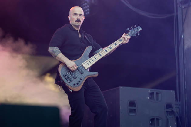 Paolo Gregoletto bass during the performance of the American heavy metal band Trivium as part of the Rock am Ring 2026 festival at the Nürburgring Nürburg Rock am Ring Rheinland Pfalz Germany