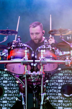 Alex Rudinger drums during the performance of the American heavy metal band Trivium as part of the Rock am Ring 2026 festival at the Nürburgring Nürburg Rock am Ring Rheinland Pfalz Germany