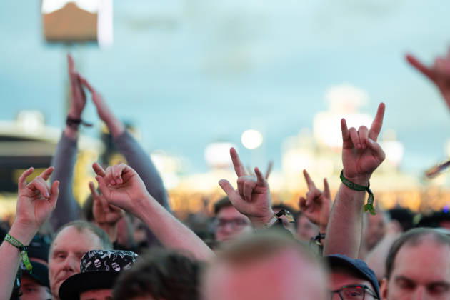 Fans during the performance of the American heavy metal band Trivium as part of the Rock am Ring 2026 festival at the Nürburgring Nürburg Rock am Ring Rhineland-Palatinate Germany