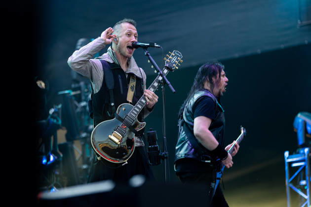 Matthew Heafy vocals, guitar and Corey Beaulieu guitar during the performance of the American heavy metal band Trivium as part of the Rock am Ring 2026 festival at the Nürburgring Nürburg Rock am Ring Rheinland Pfalz Germany