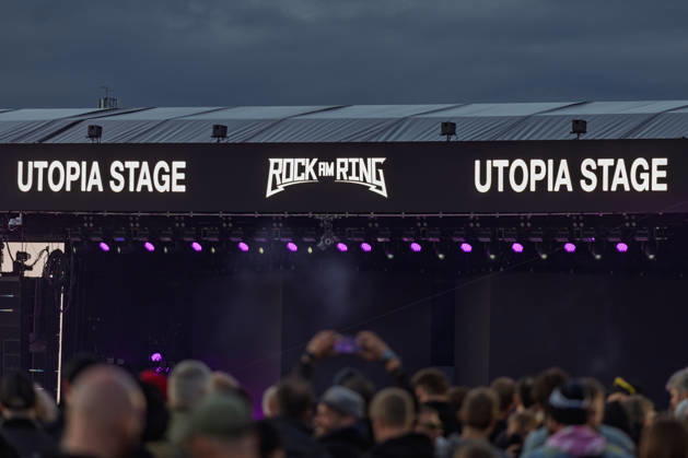 Rock am Ring 2026 05 06 26 Utopia Stage First festival day on Friday, 05 06 2026, at Rock am Ring 2026 at the Nürburgring in the Eifel The three-day music festival lasts until Sunday, 07 06 2026, and is one of the largest open-air festivals in Germany Nürburg Nürburgring Rhineland-Palatinate Germany Copyright: xMarcxJohnx