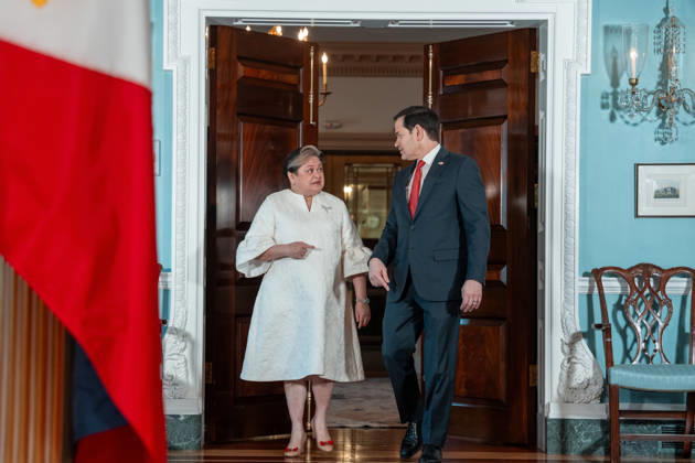 June 5, 2026, Washington, Dc, United States: US Secretary of State Marco Rubio meets with Philippine Foreign Secretary Maria Theresa Lazaro at the Department of State in Washington, DC on June 5, 2026. Washington United States - ZUMAl312 20260605_znp_l312_001 Copyright: xAndrewxLeydenx
