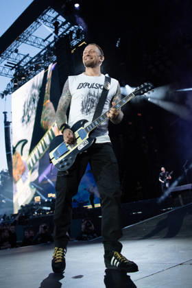Danish singer and guitarist Michael Poulsen from the Danish rock band Volbeat will delight fans with their unmistakable mix of metal, rock n roll and rockabilly on the Utopia Stage main stage at Rock im Park 2026 The traditional festival on the Zeppelin Field is one of the absolute highlights of the German open air season Nuremberg Zeppelin Field Bavaria