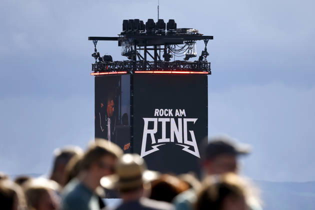 Impression with Rock am Ring logo at Rock am Ring RaR 2026 Rock am Ring is a music festival founded by Marek Lieberberg, which traditionally takes place at the Nürburgring near the town of Adenau in the Eifel It is considered the most traditional rock festival in Germany Nürburg, 05 06 2026 Rhineland Palatinate Germany Copyright: xChristophxHardtx