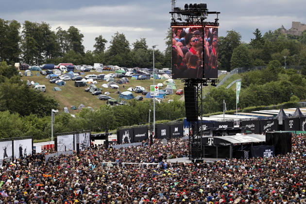 Impression of the spectators and camping sites near the Utopia Stage at Rock am Ring RaR 2026 Rock am Ring is a music festival founded by Marek Lieberberg, which traditionally takes place at the Nürburgring near the town of Adenau in the Eifel region It is considered the most traditional rock festival in Germany Nürburg, 05 06 2026 Rhineland-Palatinate Germany Copyright: xChristophxHardtx