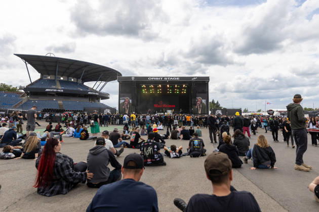 Rock am Ring 2026 06 06 26 Admission time The grounds are filling up and enjoy Max Grimm in front of the Orbit Stage Second festival day on Saturday, 06 06 2026, at Rock am Ring 2026 at the Nürburgring in the Eifel The three-day music festival takes place from June 5 to 7, 2026 and is one of the largest open air festivals in Germany Nürburg Nürburgring Copyright: xMarcxJohnx