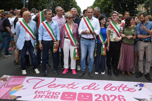 Photo IPP Massimo Rana Turin 06 06 2026 Gay Pride in Turin 20 years after the first exit in the photo mayor of turin stefano lo russo Italy Photo Press World Copyright