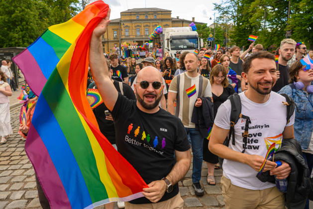 June 6, 2026, Vilnius, Lithuania: People take part during the pride parade. Vilnius on June 6 marked Lithuanian Pride 2026 with a march for equality, drawing thousands to the city center in a public show of visibility, solidarity, and support for LGBTQ+ rights. Vilnius Lithuania - ZUMAs197 20260606_aaa_s197_181 Copyright: xYauhenxYerchakx