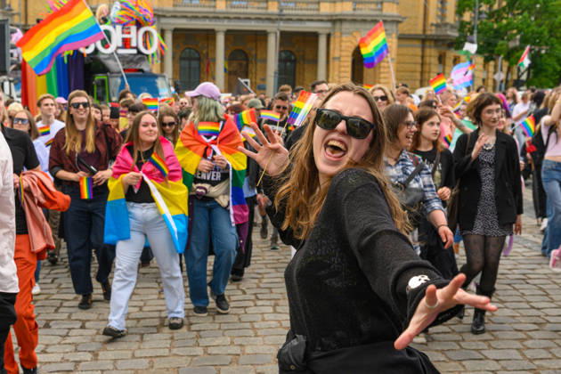 June 6, 2026, Vilnius, Lithuania: People take part during the pride parade. Vilnius on June 6 marked Lithuanian Pride 2026 with a march for equality, drawing thousands to the city center in a public show of visibility, solidarity, and support for LGBTQ+ rights. Vilnius Lithuania - ZUMAs197 20260606_aaa_s197_182 Copyright: xYauhenxYerchakx