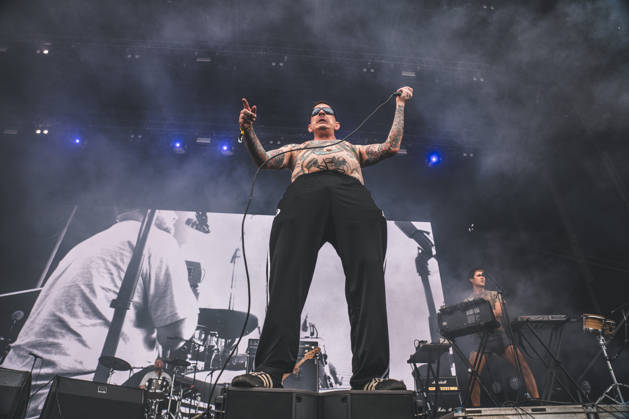 Viagra Boys live at Northside 2026 Aarhus, Denmark. 06th, June 2026. The Swedish punk band Viagra Boys performs a live concert during the Danish music festival Northside 2026 in Aarhus. Here vocalist Sebastian Murphy is seen live on stage. Denmark, Aarhus  Copyright: xGonzalesxPhoto RolfxMeldgaardx