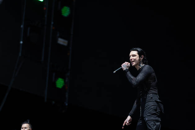 Andy Biersack singing during the performance of the US rock band Black Veil Brides as part of the Rock am Ring 2026 festival at the Nürburgring Nürburg Rock am Ring Rheinland Pfalz Germany