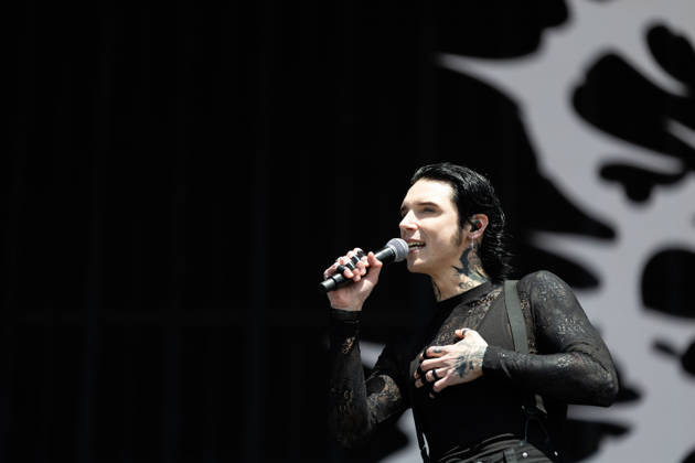 Andy Biersack singing during the performance of the US rock band Black Veil Brides as part of the Rock am Ring 2026 festival at the Nürburgring Nürburg Rock am Ring Rheinland Pfalz Germany