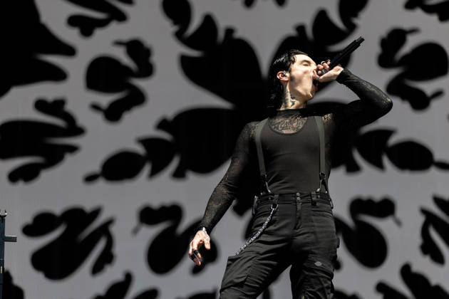 Andy Biersack singing during the performance of the US rock band Black Veil Brides as part of the Rock am Ring 2026 festival at the Nürburgring Nürburg Rock am Ring Rheinland Pfalz Germany