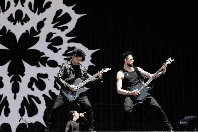 Jake Pitts guitar and Lonny Eagleton bass, vocals during the performance of the US rock band Black Veil Brides as part of the Rock am Ring 2026 festival at the Nürburgring Nürburg Rock am Ring Rheinland Pfalz Germany
