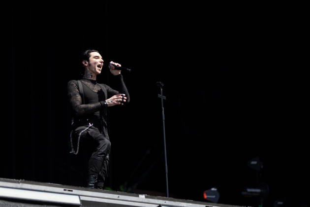 Andy Biersack singing during the performance of the US rock band Black Veil Brides as part of the Rock am Ring 2026 festival at the Nürburgring Nürburg Rock am Ring Rheinland Pfalz Germany