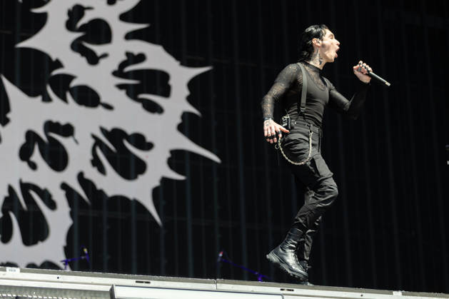 Andy Biersack singing during the performance of the US rock band Black Veil Brides as part of the Rock am Ring 2026 festival at the Nürburgring Nürburg Rock am Ring Rheinland Pfalz Germany
