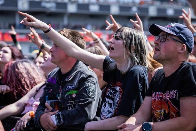 Rock am Ring 2026, Day 3, 7 6 2026 Fans at Hollywood Undead The traditional Rock am Ring festival at the Nürburgring in the Eifel region kicks off the festival season in Germany Rock am Ring will take place this year from June 5 to 7 Around 80 bands and artists will perform on one of the three large stages Nürburg Nürburgring Rhineland-Palatinate Germany Copyright: xSebastianxDerixx