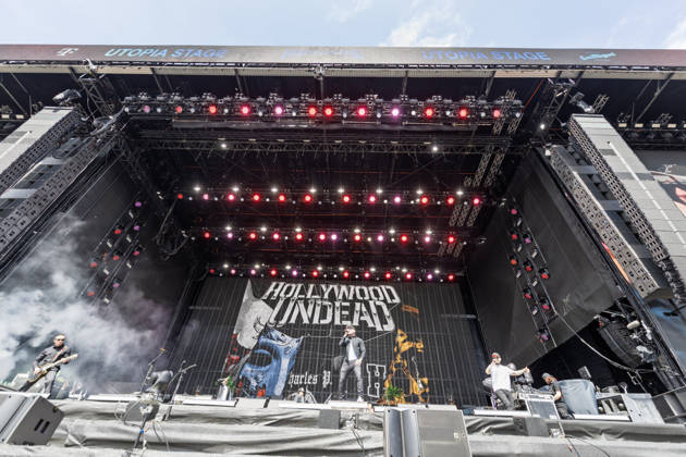 Rock am Ring 2026 Hollywood Undead 07 06 26 Hollywood Undead on the Utopia Stage Last festival day on Sunday, 07 06 2026, at Rock am Ring 2026 at the Nürburgring in the Eifel The three-day music festival ends on the same day the next edition is planned from 04 to 06 06 2027 Nürburg Nürburgring Rhineland-Palatinate Germany Copyright: xMarcxJohnx