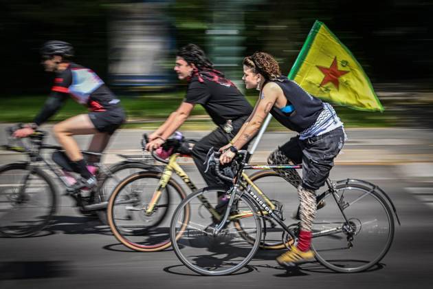 Bicycle rally of the ADFC Berlin FOR EDITORIAL PURPOSES ONLY EDITORIAL USE ONLY p Bicycle rally of the ADFC Berlin, According to the ADFC, participants will ride from various starting points over a total distance of more than 2,700 kilometers to the Großer Stern am Tiergarten T Copyright: MaurizioxGambarini doc866q40qvn0k19f90uuub ,EDITORIAL USE ONLY Copyright: MaurizioxGambarini