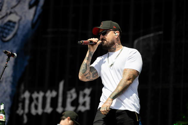 Member during the performance of the US rap rock band Hollywood Undead as part of the Rock am Ring 2026 festival at the Nürburgring Nürburg Rock am Ring Rheinland Pfalz Germany