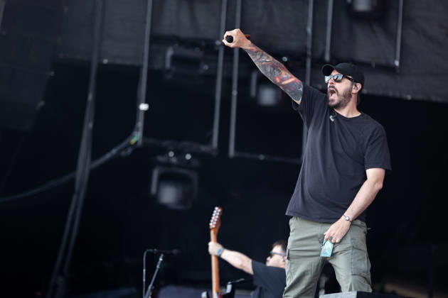 Benjamin Burnley vocals, guitar during the performance of the US rock band Breaking Benjamin as part of the Rock am Ring 2026 festival at the Nürburgring Nürburg Rock am Ring Rheinland Pfalz Germany