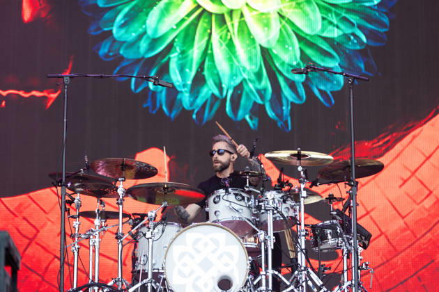 Shaun Foist drums during the performance of the US rock band Breaking Benjamin as part of the Rock am Ring 2026 festival at the Nürburgring Nürburg Rock am Ring Rheinland Pfalz Germany