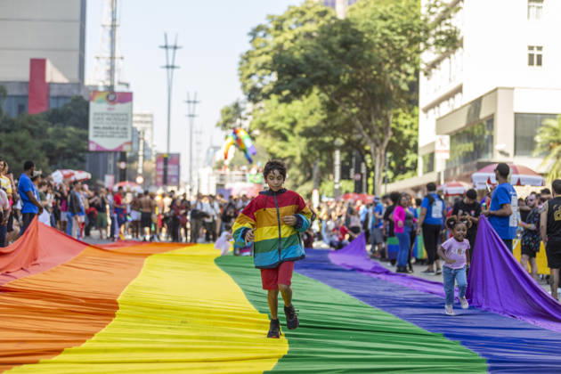 June 7, 2026, Sao Paulo, Sao Paulo, Brasil: JUNE 07, 2026: Participants gather during the 30th edition of the Sao Paulo LGBT+ Pride Parade at Paulista Avenue in Sao Paulo, Brazil, on June 7, 2026. Widely considered the largest Pride parade in the world, this year s landmark 30-year anniversary featured the official theme A rua convoca, a urna confirma (The street summons, the ballot box confirms), emphasizing political participation and social mobilization ahead of municipal and general elections. Despite facing a 60% drop in private corporate sponsorshipsÃ¢â‚¬which forced 14 sound trucks onto the avenue instead of the usual 17Ã¢â‚¬millions of people took to the streets to protest conservative legislative backlashes and celebrate - ZUMAv146 20260607_zip_v146_007 Copyright: xWagnerxVilasx